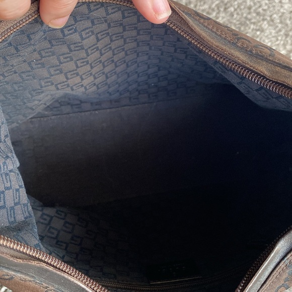 Gucci Small Hobo Brown & GG Logo Black Mini Shoulder Bag, 28335 - Picture 14 of 17